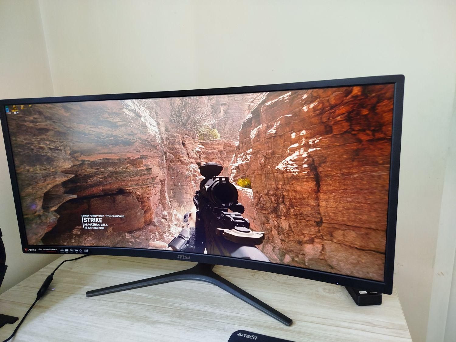 مانیتور گیمینگ منحنی 34 اینچ msi optix mag341cq|قطعات و لوازم جانبی رایانه|اندیشه, |دیوار