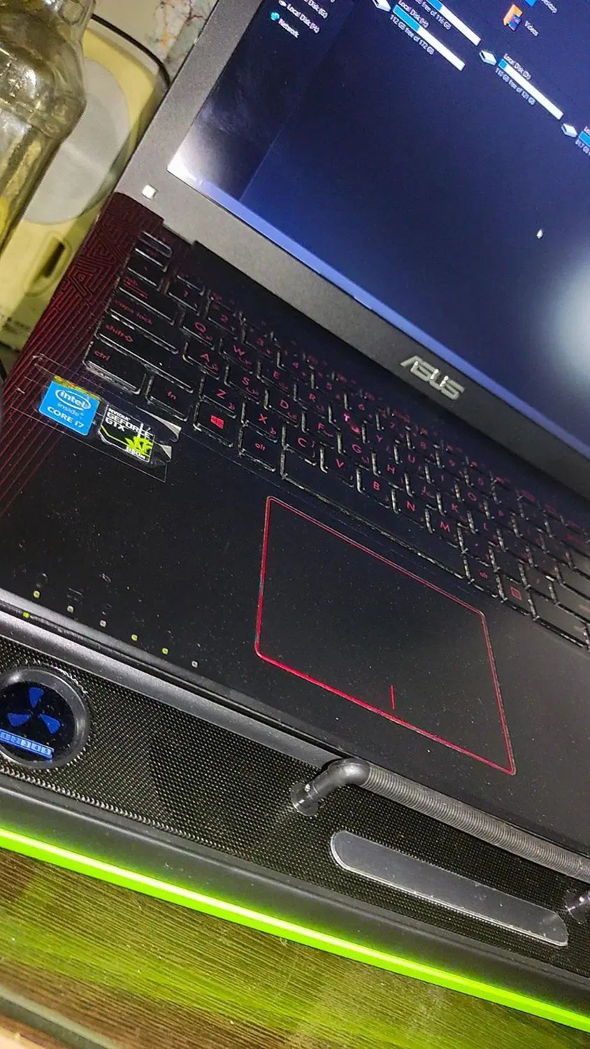 لپ‌تاپ گیمینگ ایسوس corei7 گرافیک 6GB مجزا|رایانه همراه|تبریز, |دیوار