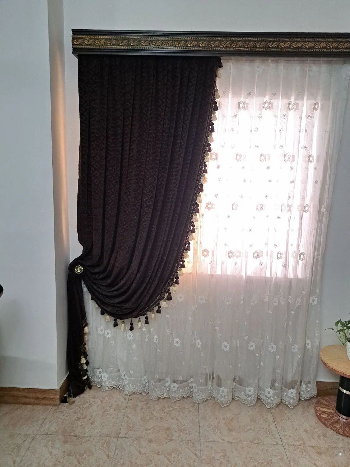 پرده پذیرایی|پرده، رانر، رومیزی|رشت, حمیدیان|دیوار