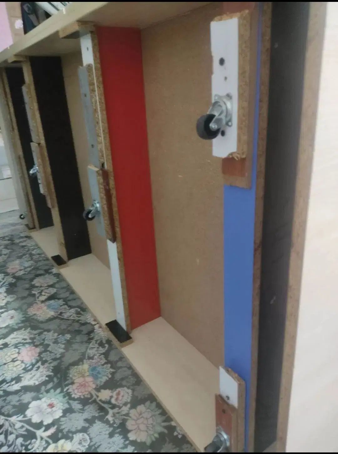 تخت نوجوان کتابخانه کمدلباس|تخت و سرویس خواب|مشهد, شهرک بهارستان|دیوار