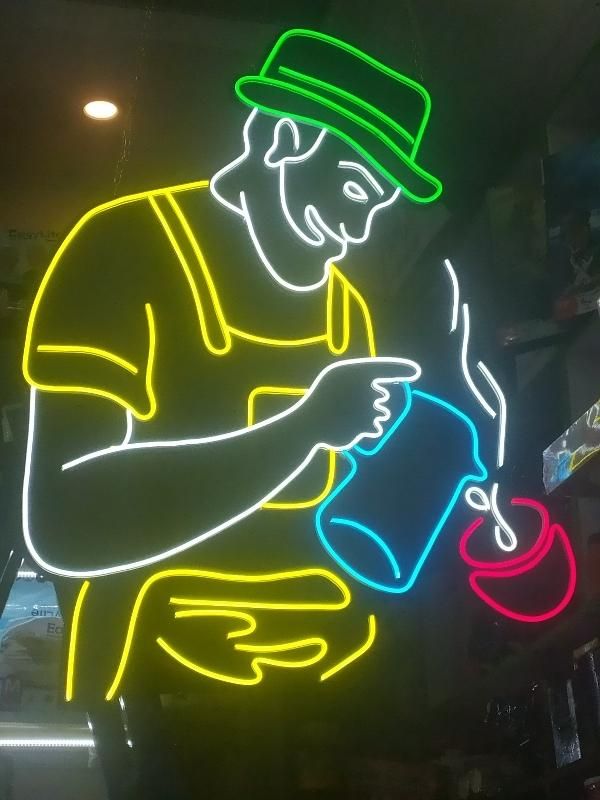 نیون فلکسی ال ای دی چلنیوم تابلو روان لایت باکس|فروشگاه و مغازه|مشهد, شفا|دیوار