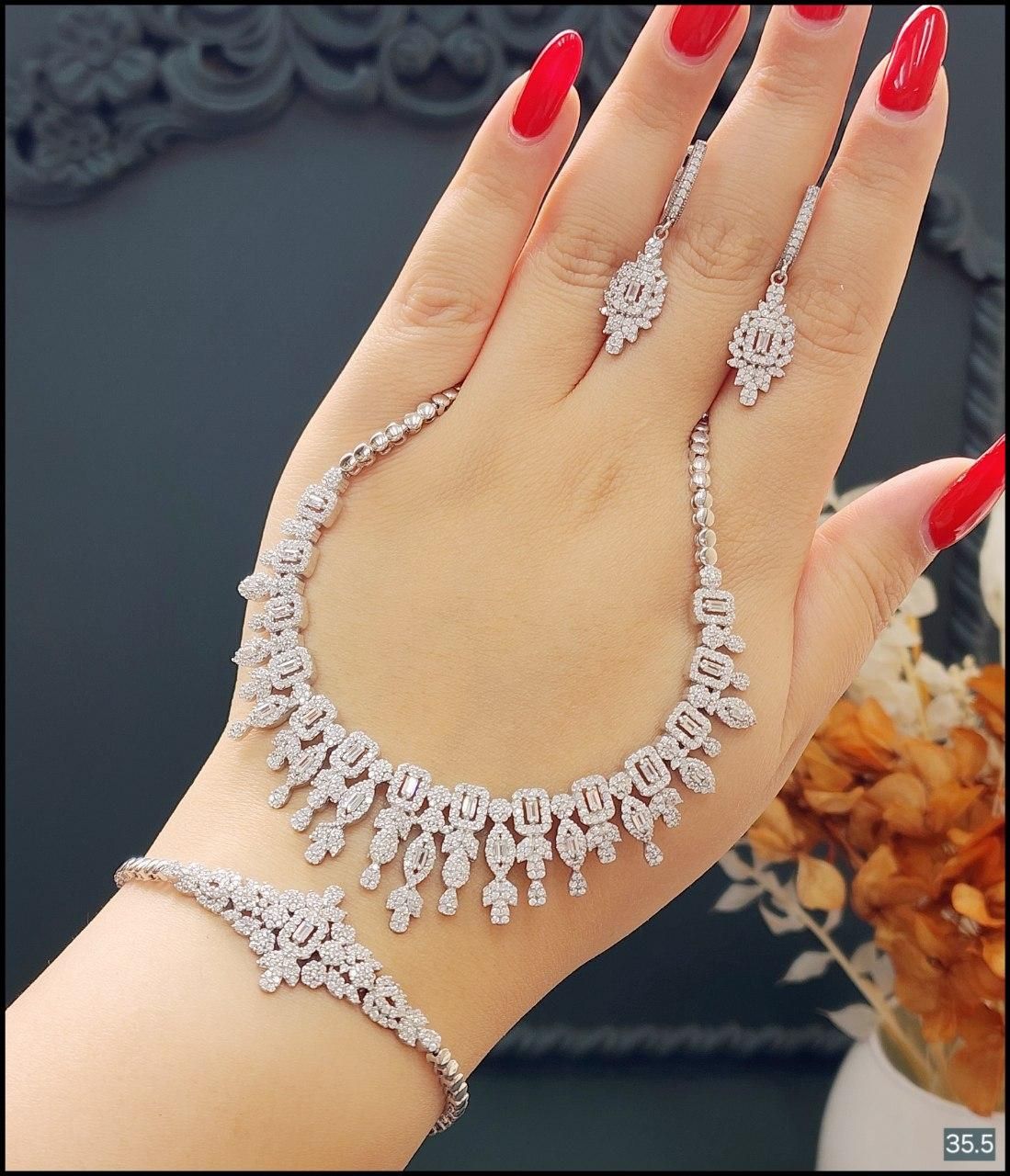 ست نقره جواهری نگین کوبیک سنگ خور kubik-018کم اجرت|بدلیجات|تبریز, |دیوار