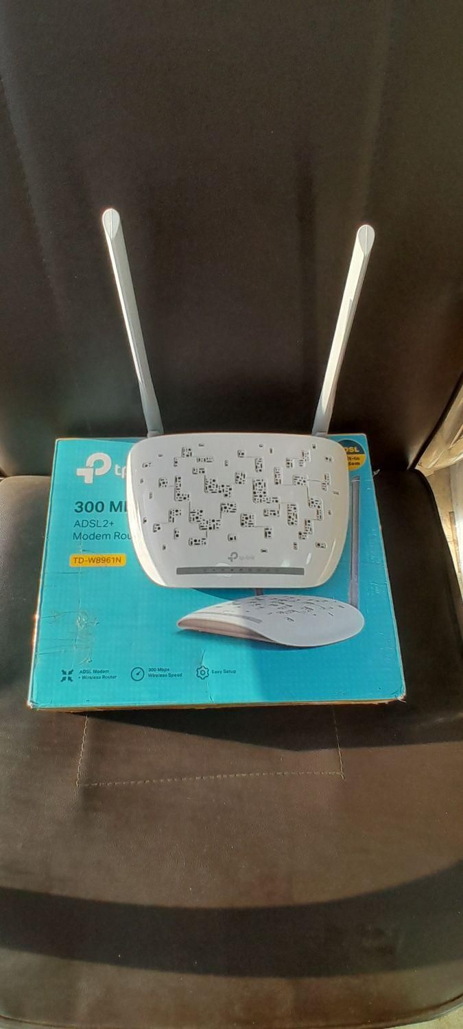 مودم دوآنتن خانگی TP-LINK W8961N درحد صفر|مودم و تجهیزات شبکه|جوانرود, |دیوار