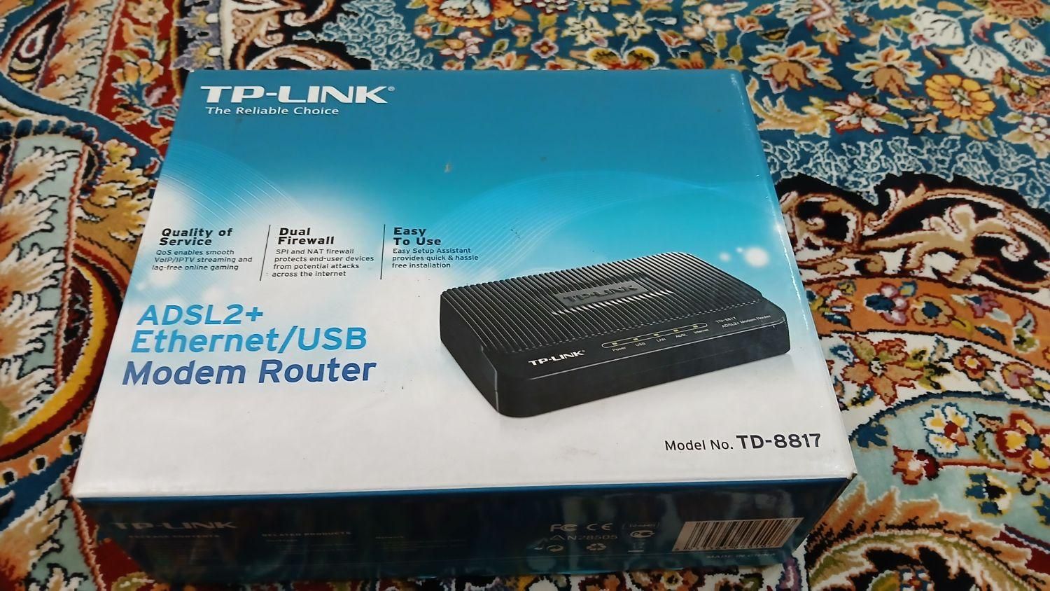 مودم روتر +ADSL2 تی پی لینک مدل TD-8817|مودم و تجهیزات شبکه|تهران, تهرانپارس شرقی|دیوار