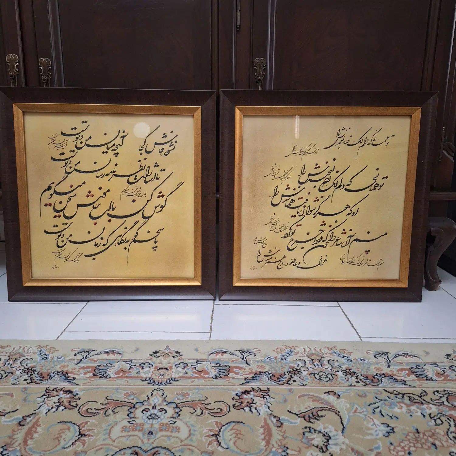 تابلو خطاطی|تابلو، نقاشی، عکس|مشهد, حجاب (شهرک غرب)|دیوار