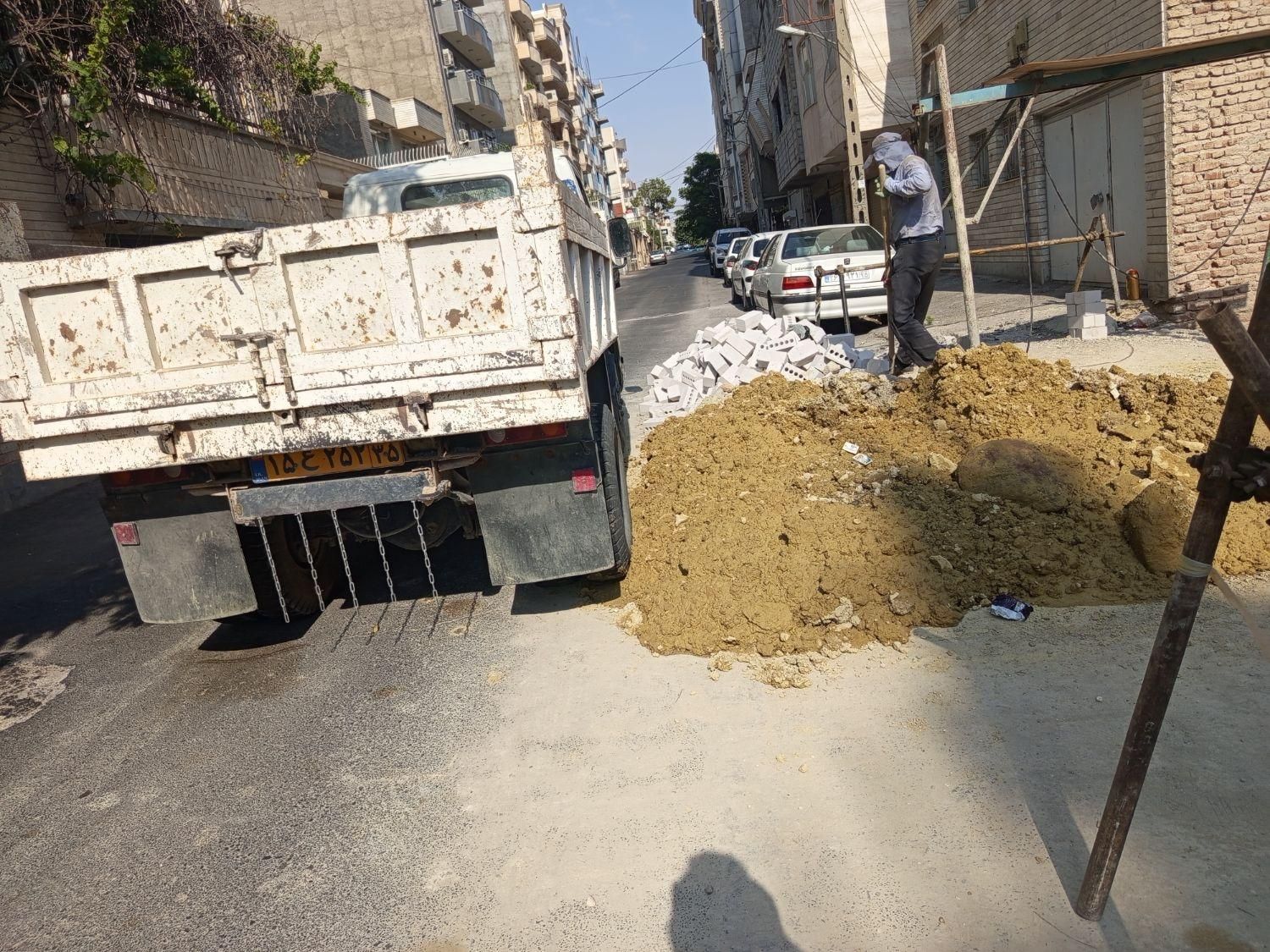 شسته شبستر شن و ماسه پوکه سنگ لاشه ماکادام سرام|خدمات حمل و نقل|تبریز, |دیوار