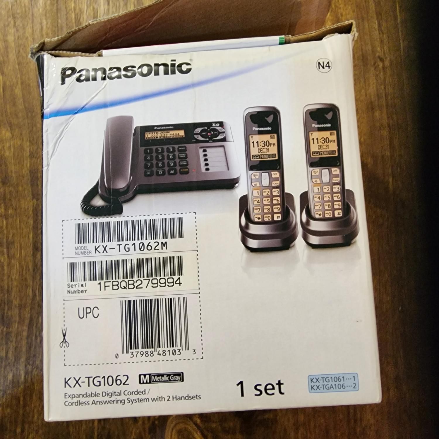 تلفن پاناسونیک اصل رومیزی بی سیمKX TG1062|تلفن رومیزی|اهواز, گلستان|دیوار