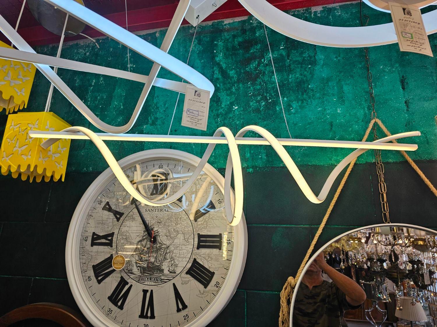 لوستر لاینر اس ام دی سایز بزرگ|لوستر و چراغ آویز|کرمان, |دیوار