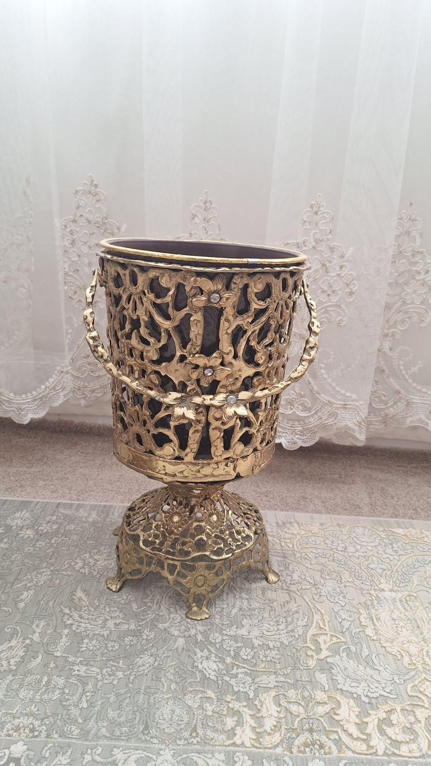 سطل وجا دستمال کاغذی برنزی|صنایع دستی و سایر لوازم تزئینی|خرمدره, |دیوار
