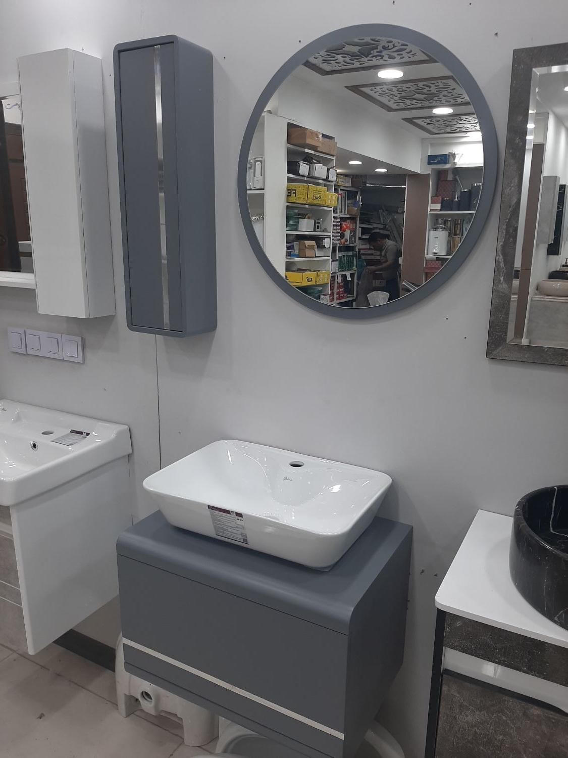 روشویی طوسی خم / روشویی pvc ضد آب|لوازم سرویس بهداشتی|اراک, |دیوار