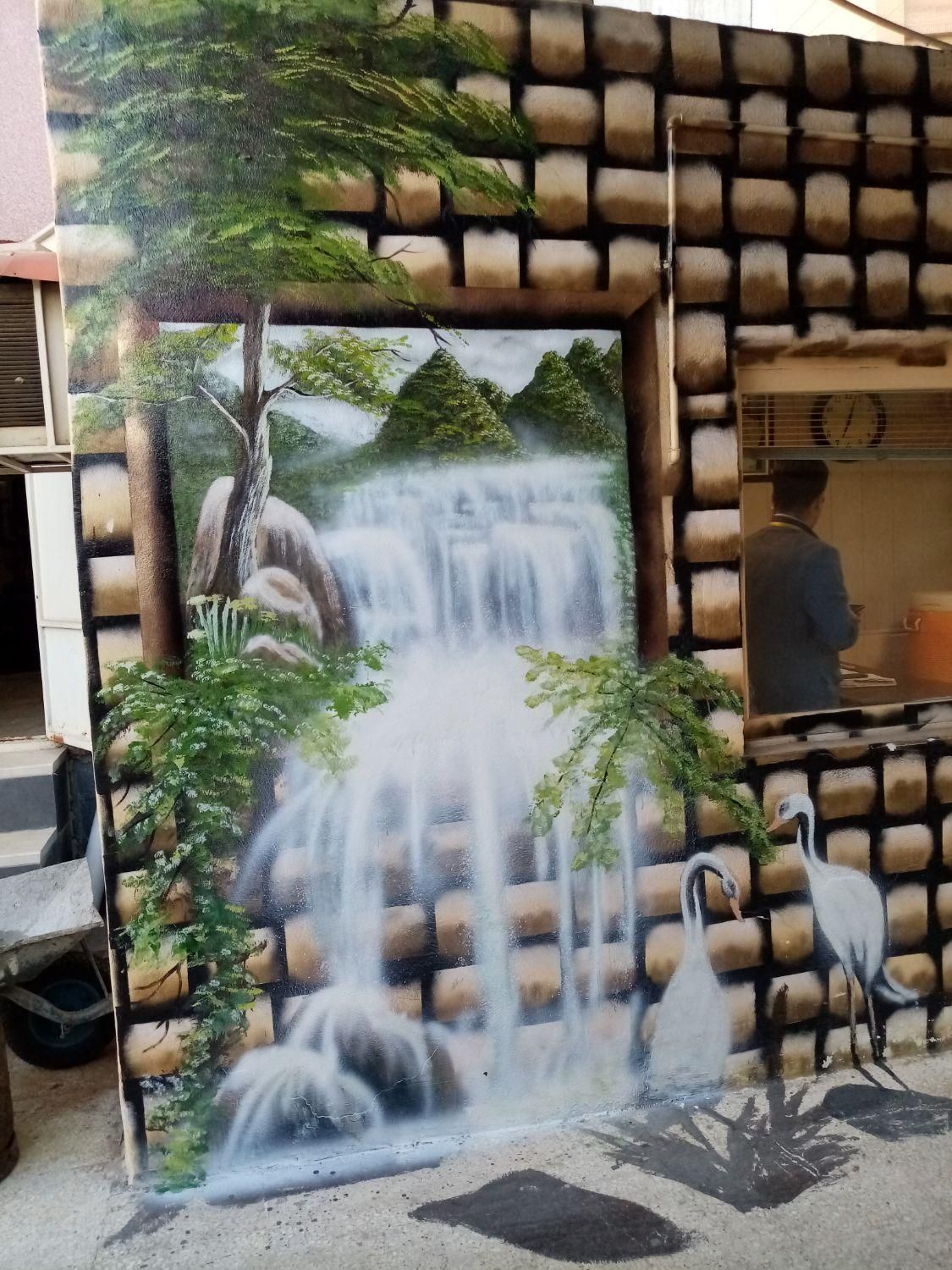 رنگ آمیزی دیوار،درب،پنجره ونقاشی روی دیوار|خدمات پیشه و مهارت|اهواز, پادادشهر|دیوار