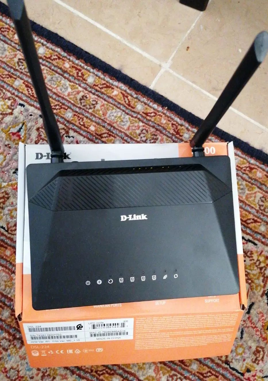 مودم روتر D-link بی‌سیم N300 مدلDSL-224|مودم و تجهیزات شبکه|تهران, کرمان|دیوار