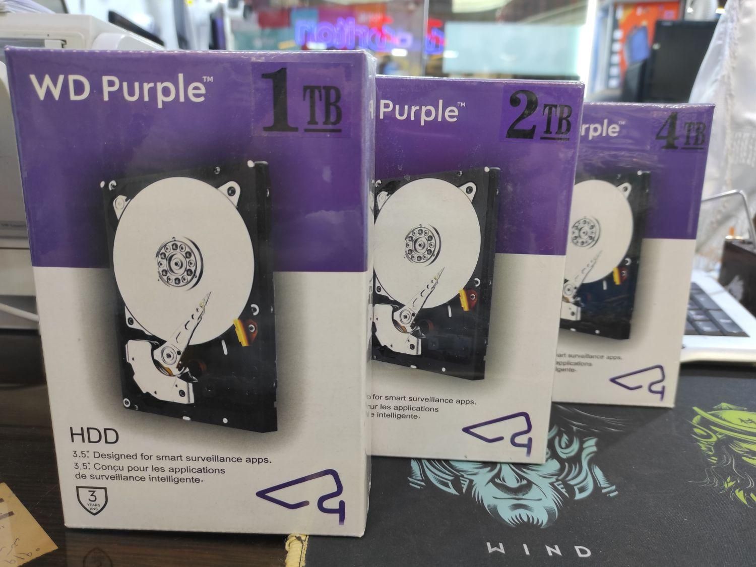 هارد بنفش اصل WD Purple گارانتی جهان سرویس ۵۵۵ روز|قطعات و لوازم جانبی رایانه|تهران, میدان انقلاب|دیوار