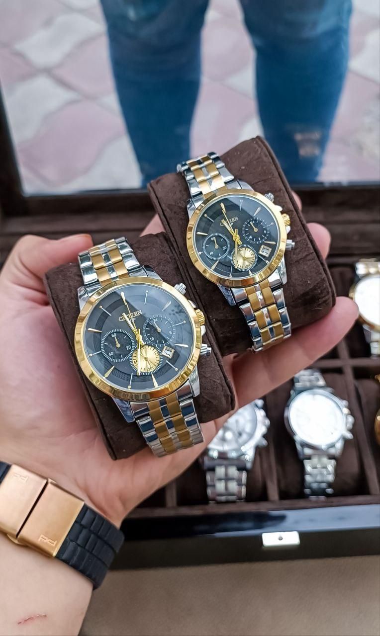 ست نامزدی ساعت سه موتوره سیتیزن (حراج بلک فرایدی)|ساعت|تبریز, |دیوار