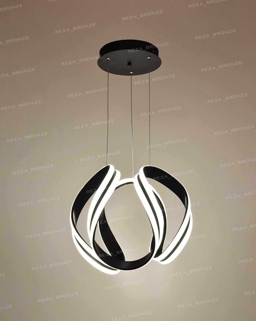 لوستر مدرن ریموت دار آناناسی LED/SMD|لوستر و چراغ آویز|تبریز, |دیوار