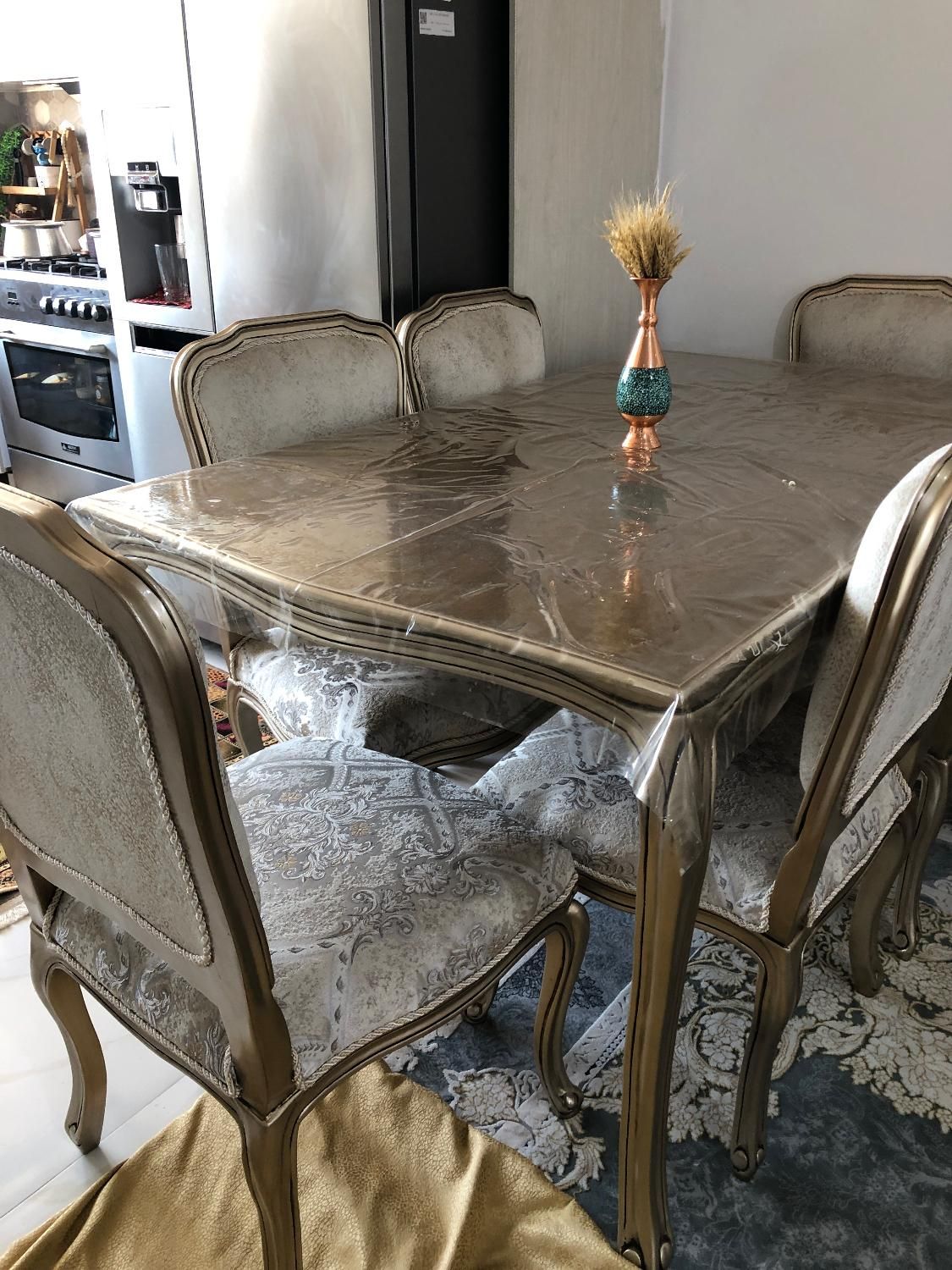 نهار خوری شش نفره|میز و صندلی غذاخوری|پاکدشت, شهرک انقلاب|دیوار