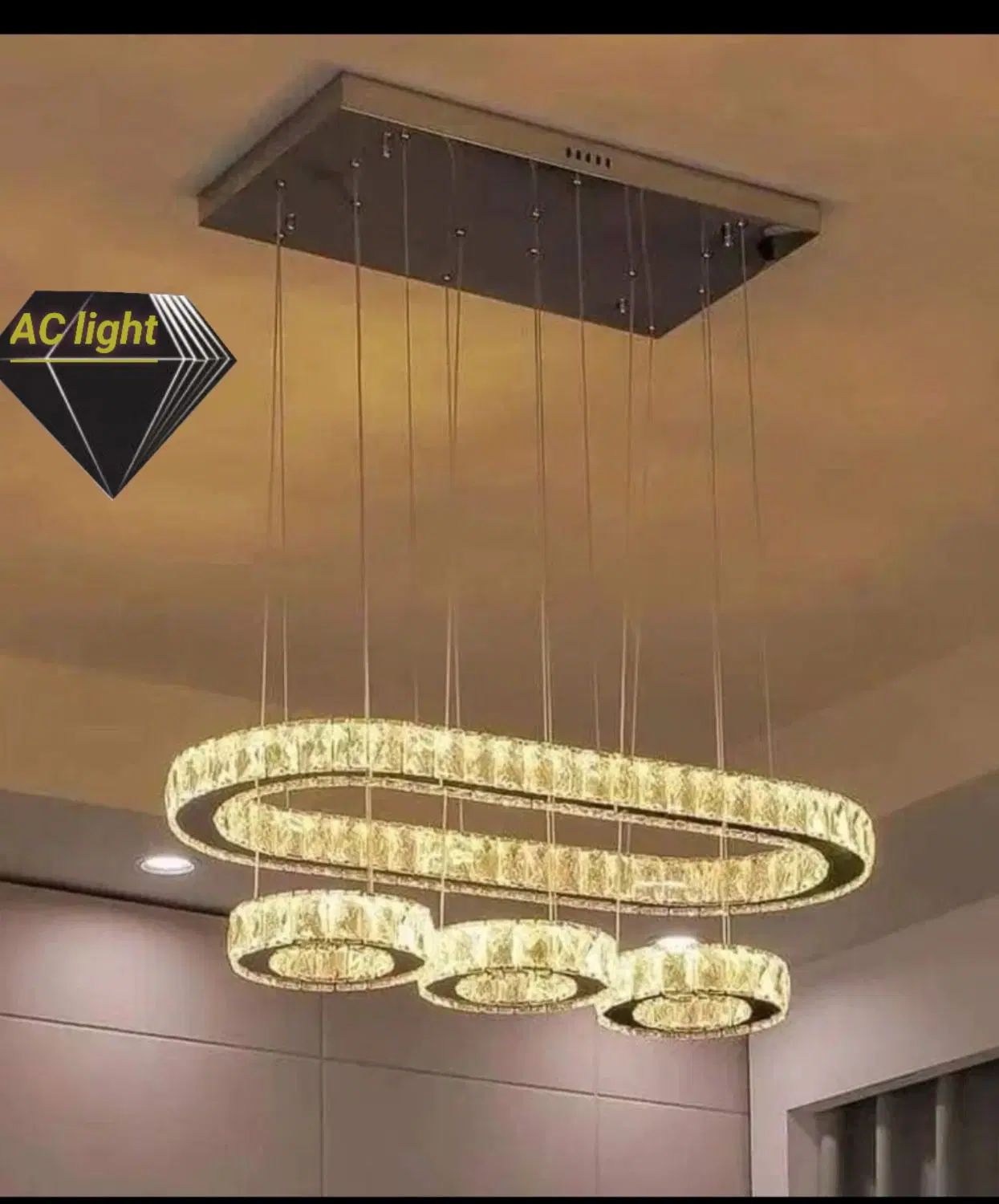 لوستر الماس. کهکشانی لاینر مدل ژاله. AC light|لوستر و چراغ آویز|تهران, سنگلج (شاپور)|دیوار