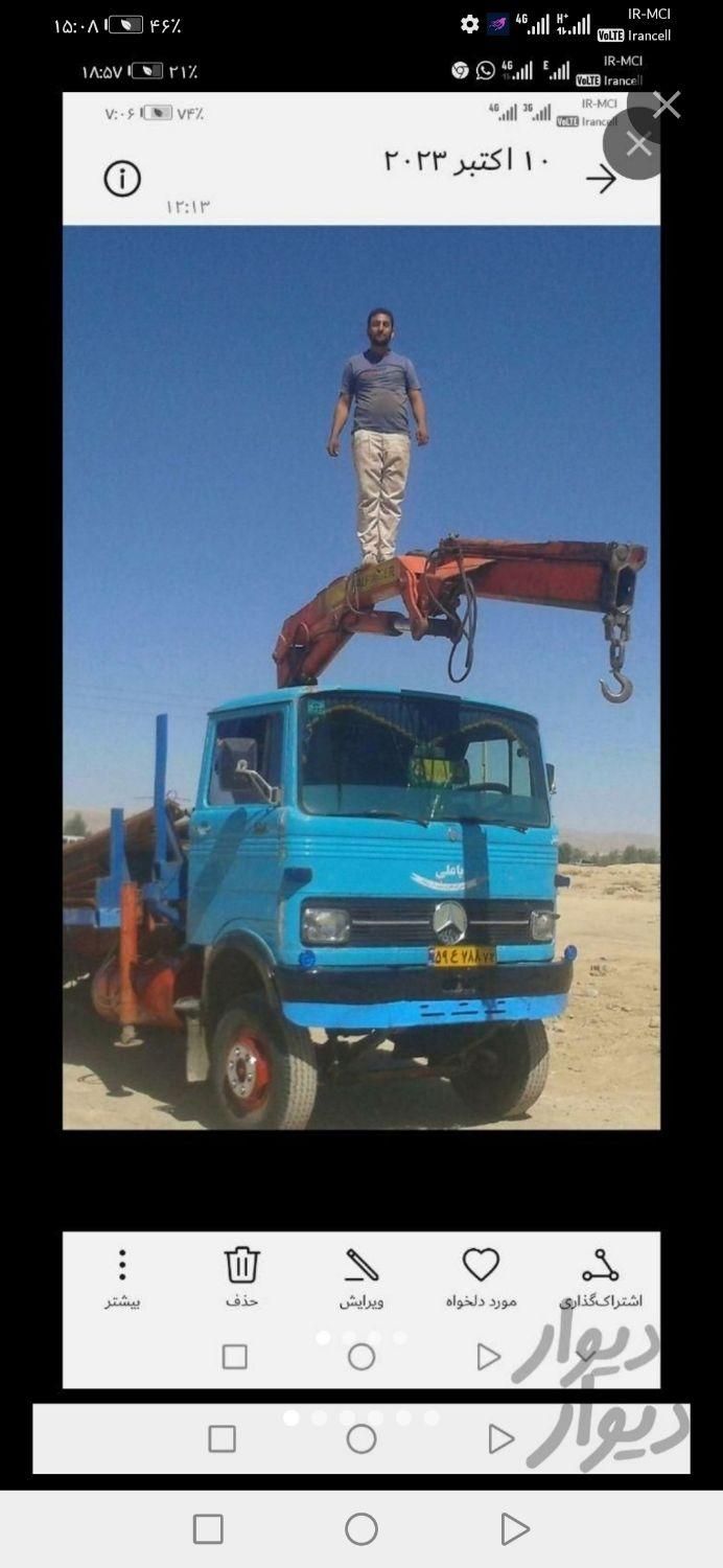 جرثقیل 5تن 911 خاور 3تن جهت کار|خدمات حمل و نقل|شیراز, دارالرحمه|دیوار