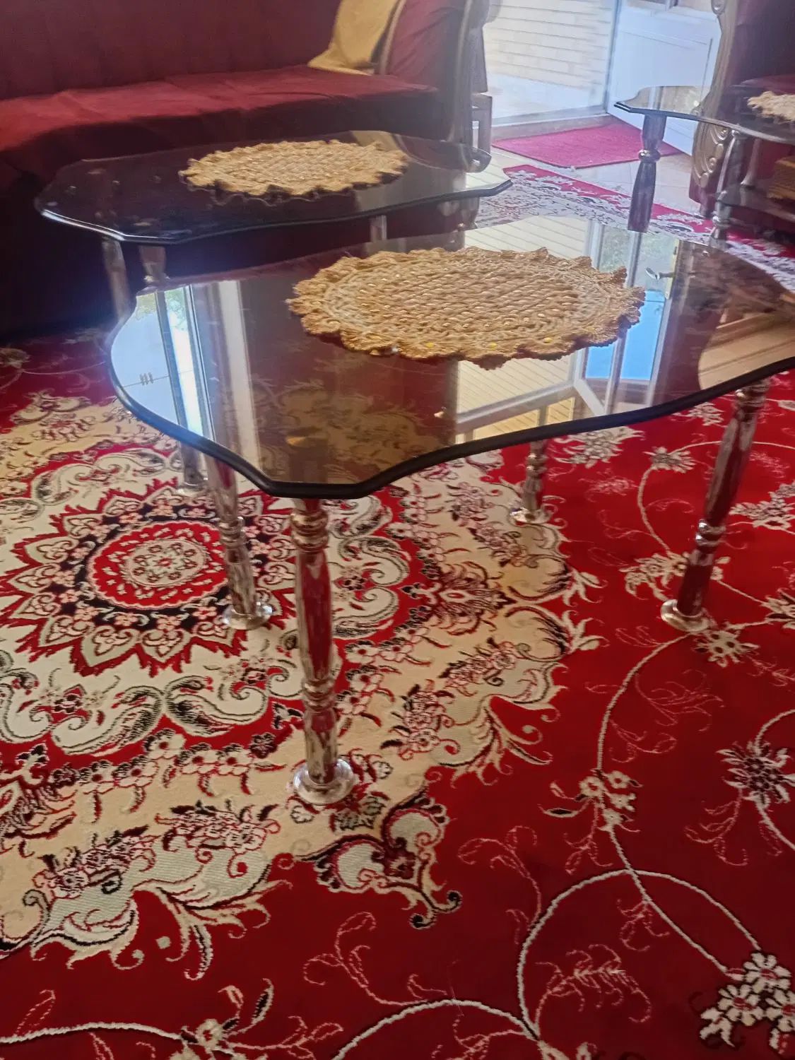 3 عدد گل میز پایه استیل|مبلمان خانگی و میز عسلی|اصفهان, کوی امیریه|دیوار