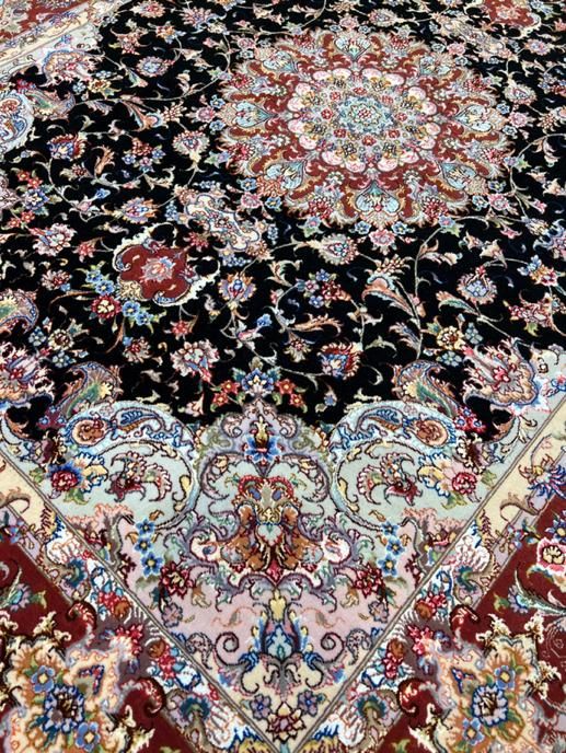 فرش جفت ۳متری علیا کتیبه دستباف تبریز چله ابریشم|فرش|تهران, جنت‌آباد جنوبی|دیوار
