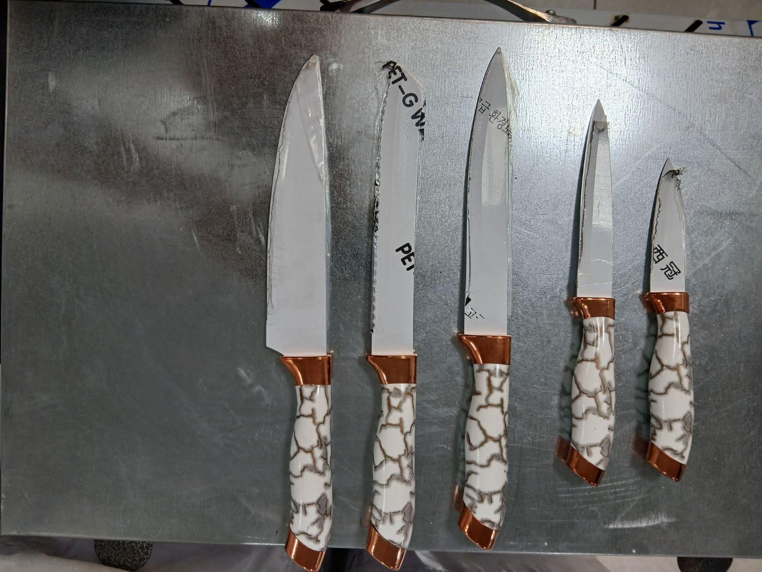 چاقو ست اشپز خانه فول دسته یک بازار ارسال فوری|ظروف پختوپز|تبریز, |دیوار