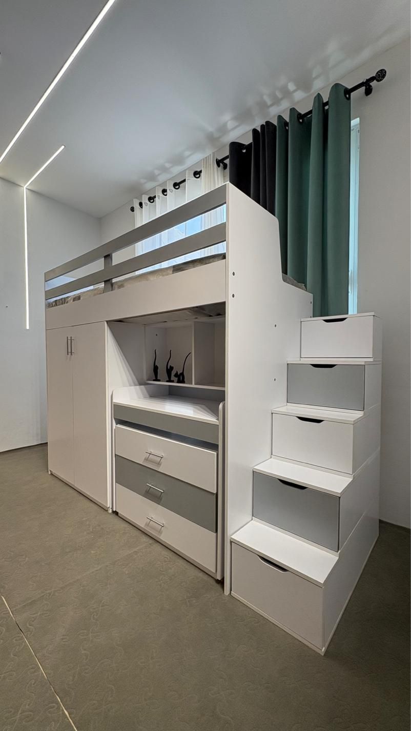 تخت یکنفره و تخت دوطبقه کد۵۴۳۲۱|تخت و سرویس خواب|اصفهان, باغ فدک|دیوار