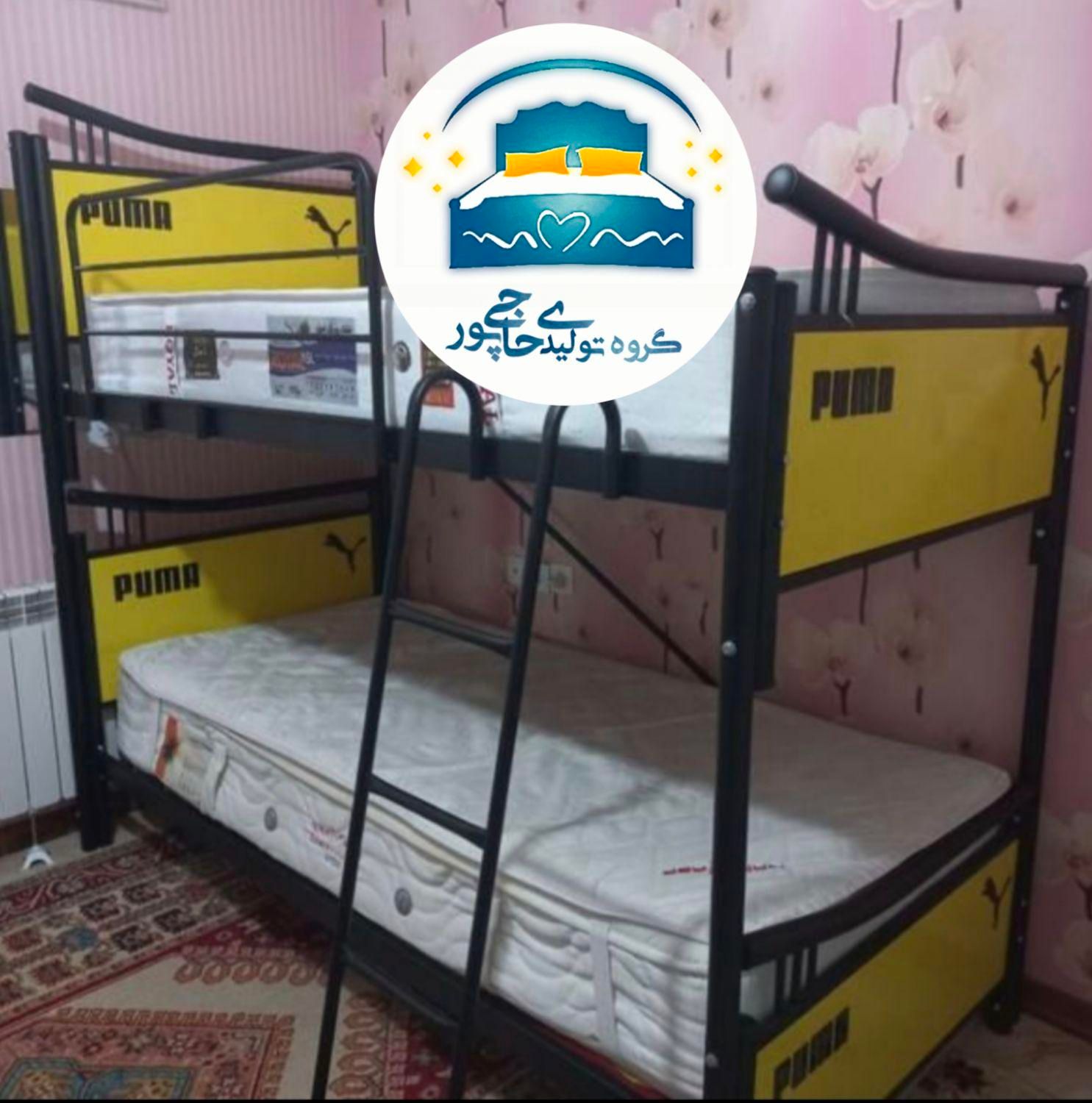 تخت خواب دو طبقه حاجی پور(تختخواب۲دوطبقه)تشک پاندا|تخت و سرویس خواب|مشهد, حسین‌آباد|دیوار