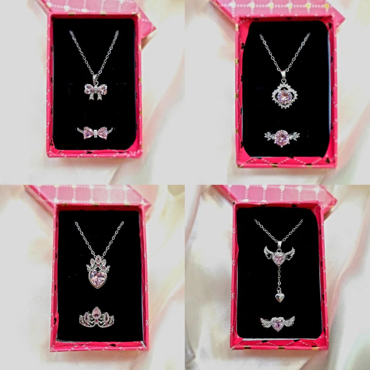 گردنبند و انگشتر فانتزی ست دارای مدل های مختلف|بدلیجات|قم, ارم|دیوار