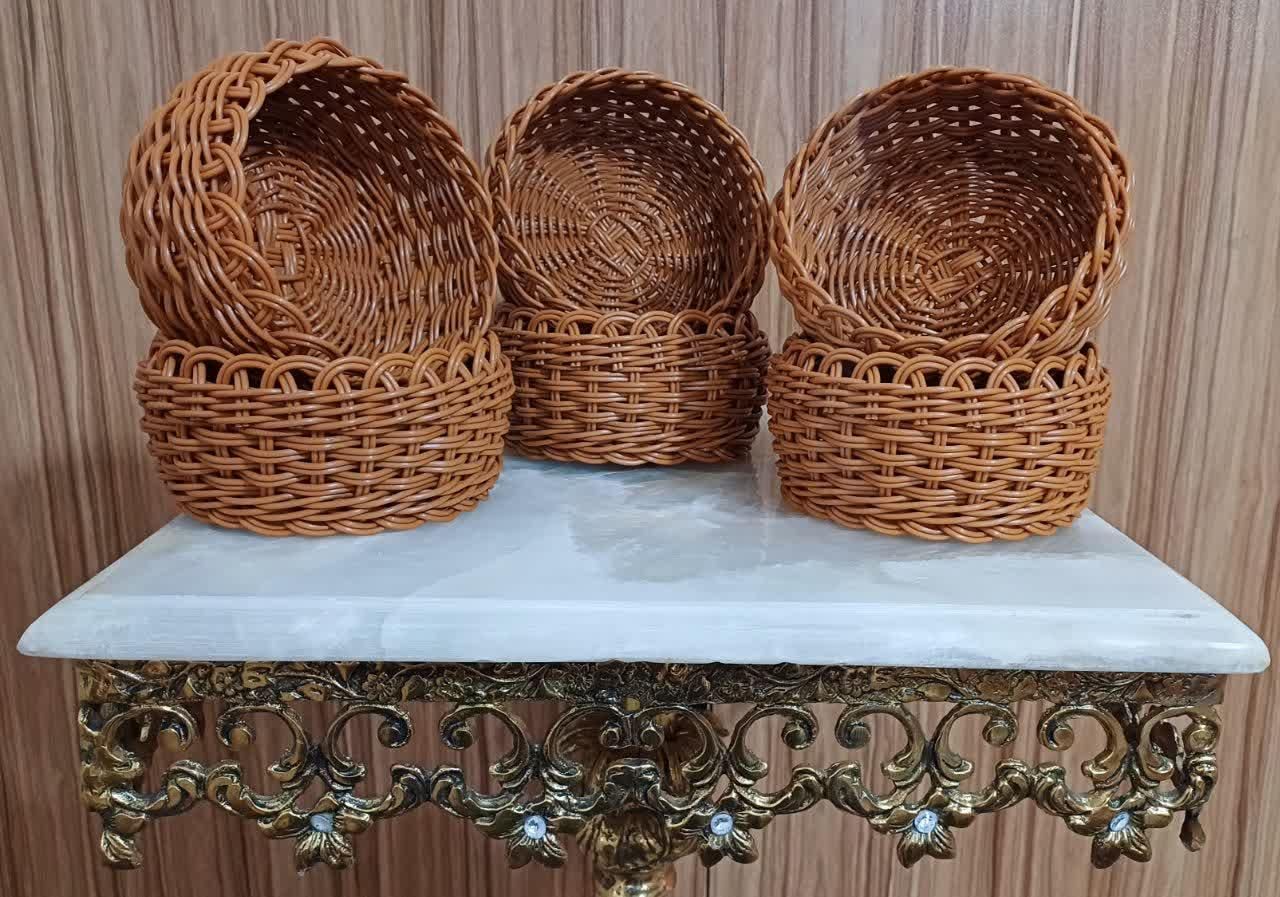 سبدهای پلاستیکی حصیری|صنایع دستی و سایر لوازم تزئینی|زنجان, |دیوار