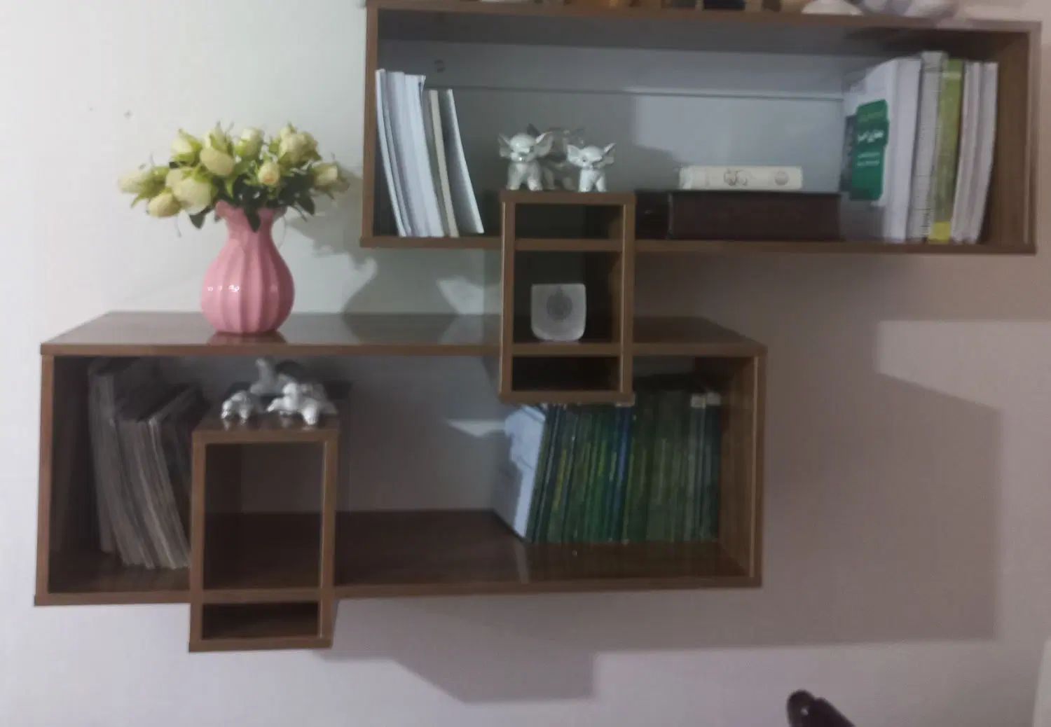 کتابخانه|کتابخانه، شلف، قفسه‌های دیواری|کرمانشاه, |دیوار