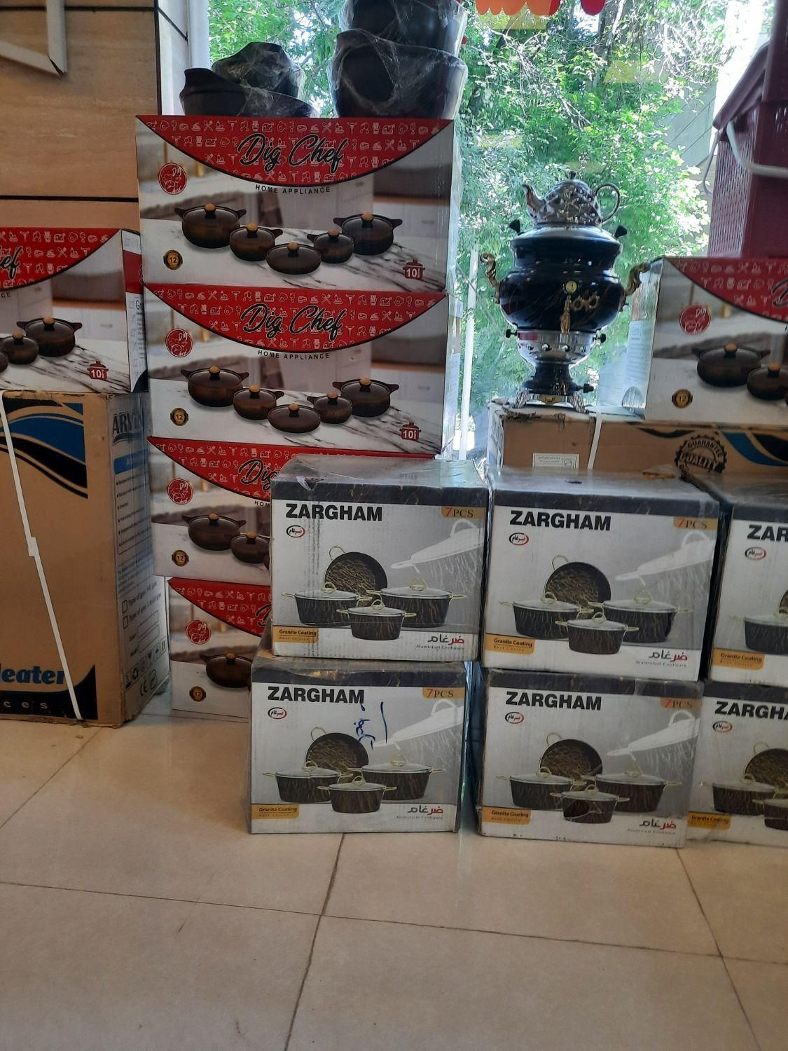 سرویس قابلمه ۷ پارچه گرانیتی|ظروف پخت‌وپز|سنندج, |دیوار