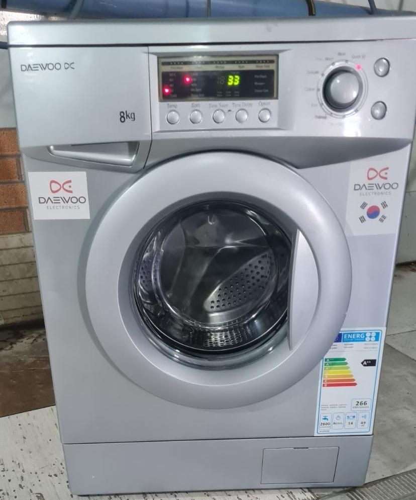 لباسشویی دوو ۸ کیلویی کارکرده ۱۲۰۰ دور- Daewoo|ماشین لباسشویی و خشککن لباس|کرج, عظیمیه|دیوار