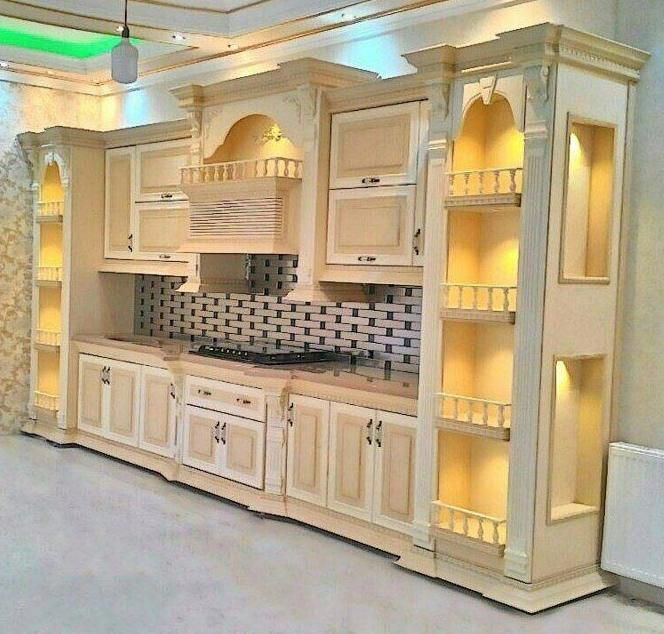 کابینت ممبران نئوکلاسیک چوبی|خدمات پیشه و مهارت|رشت, آزادگان|دیوار