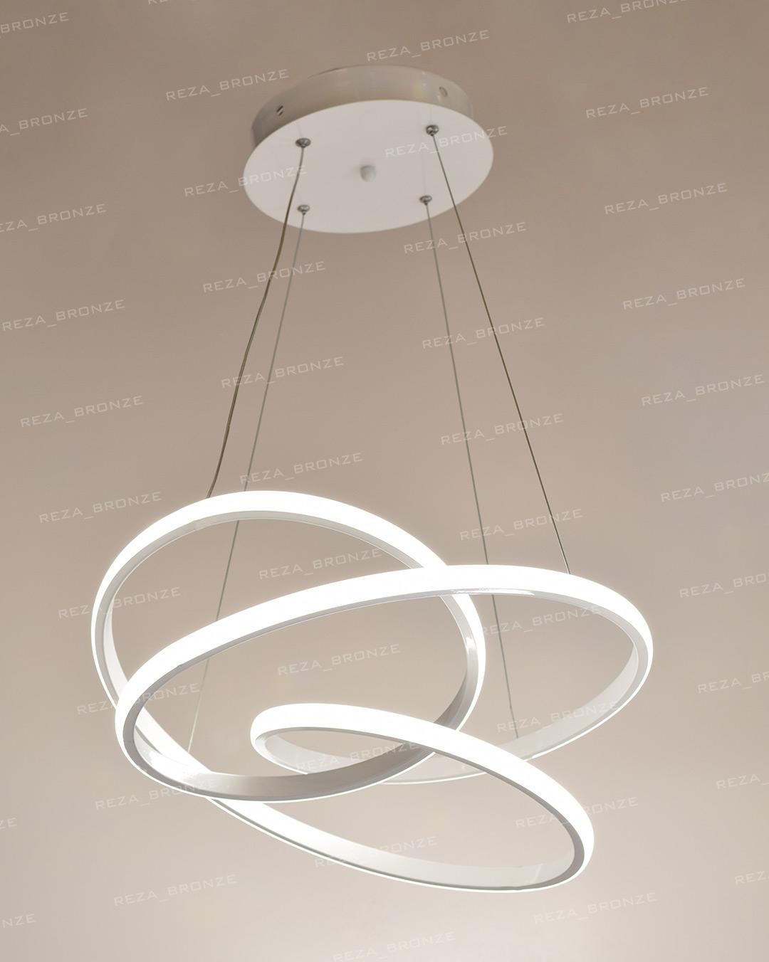 لوستر مدرن led/smd طرح کلیپسی کنترل دار|لوستر و چراغ آویز|تبریز, |دیوار