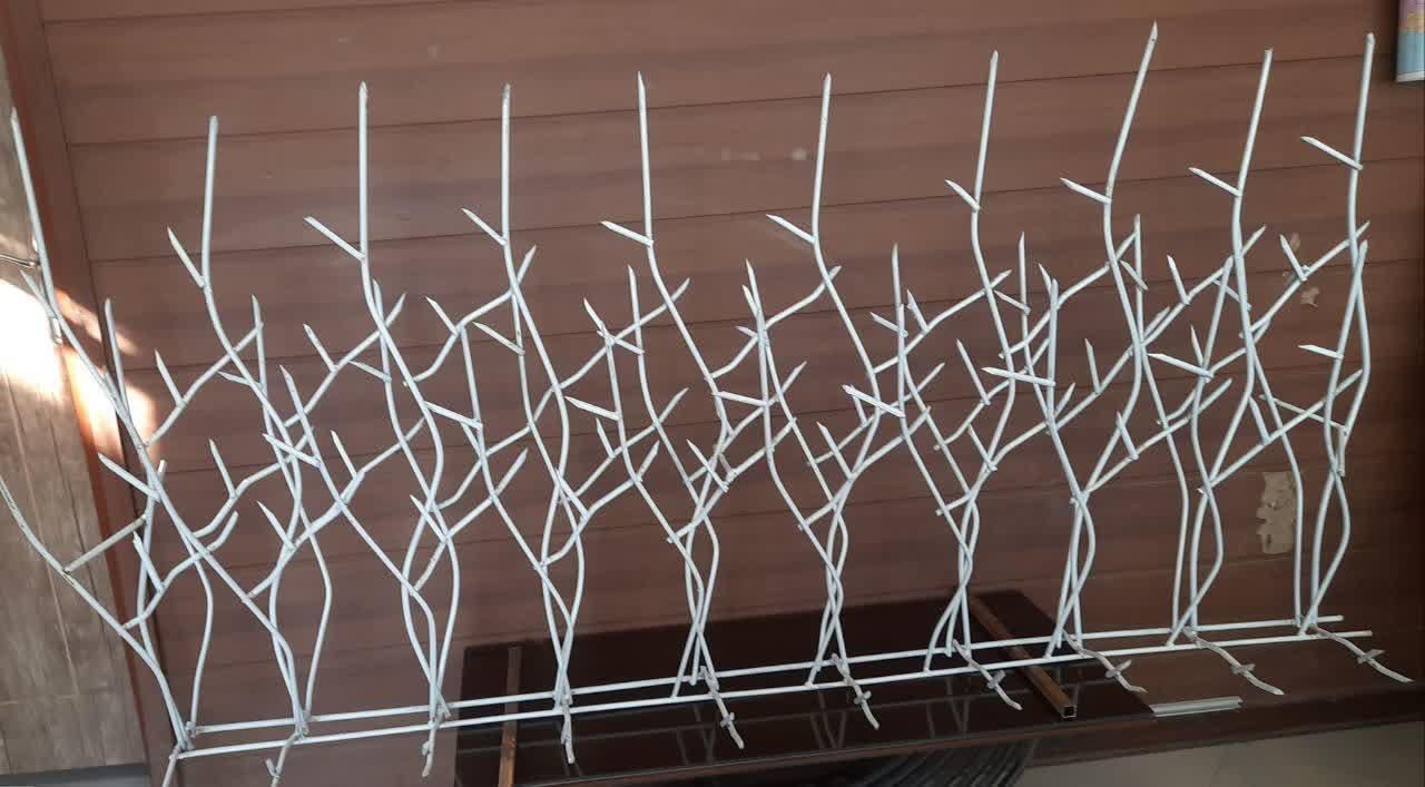 تولید حفاظ نرده روی دیوار شاخ گوزنی بوته میلگردی|خدمات پیشه و مهارت|مشهد, رده|دیوار