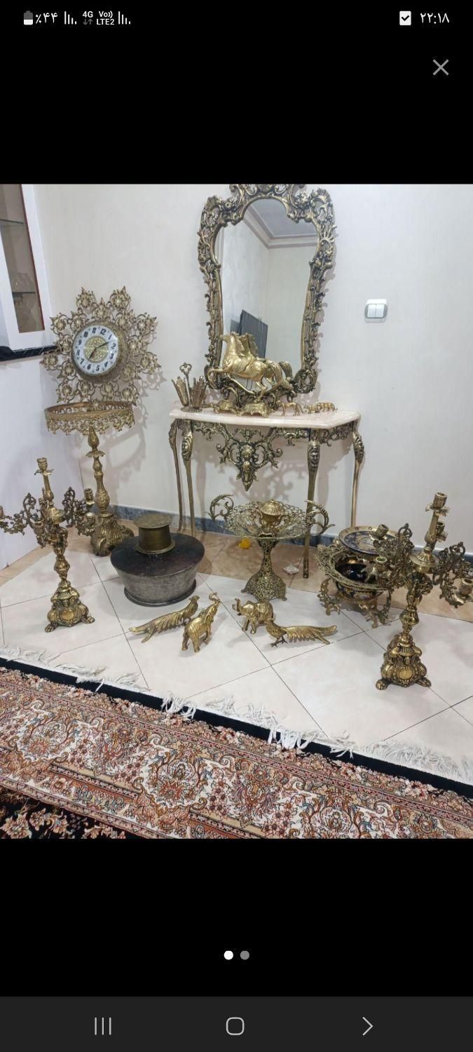 خریدار آینه و شمعدان برنجی|آینه|اراک, |دیوار