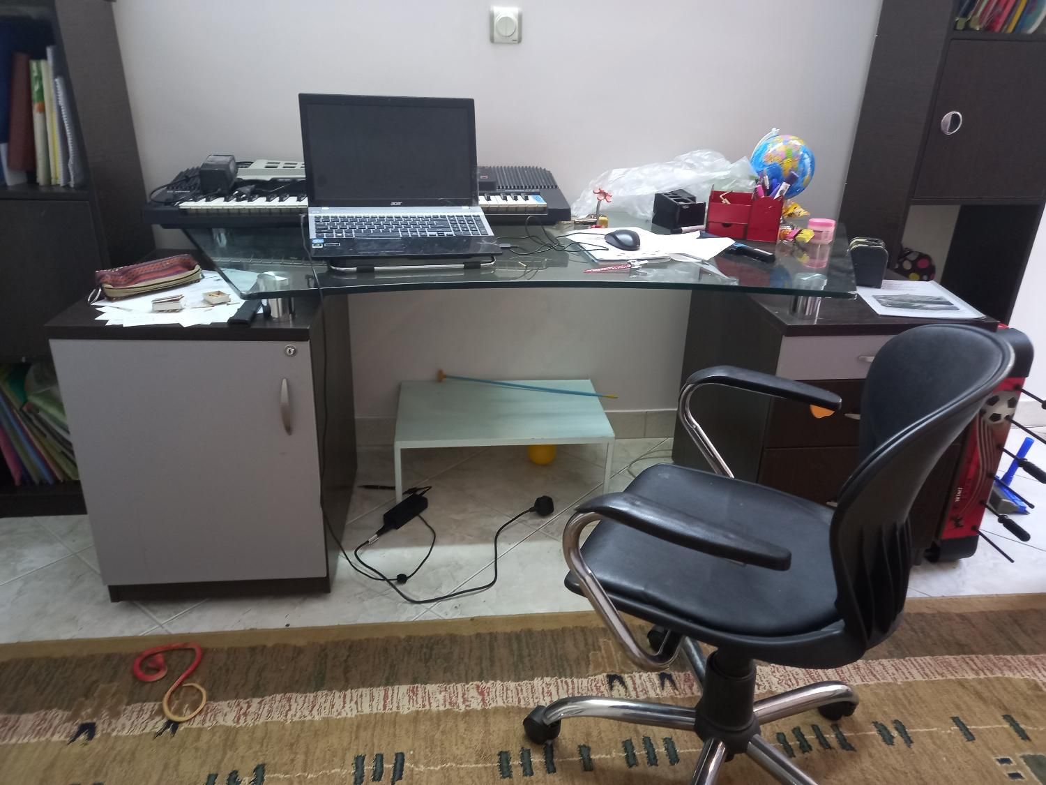 میز مدیریت صفحه شیشه ای|مبلمان اداری|تهران, عباس‌آباد|دیوار