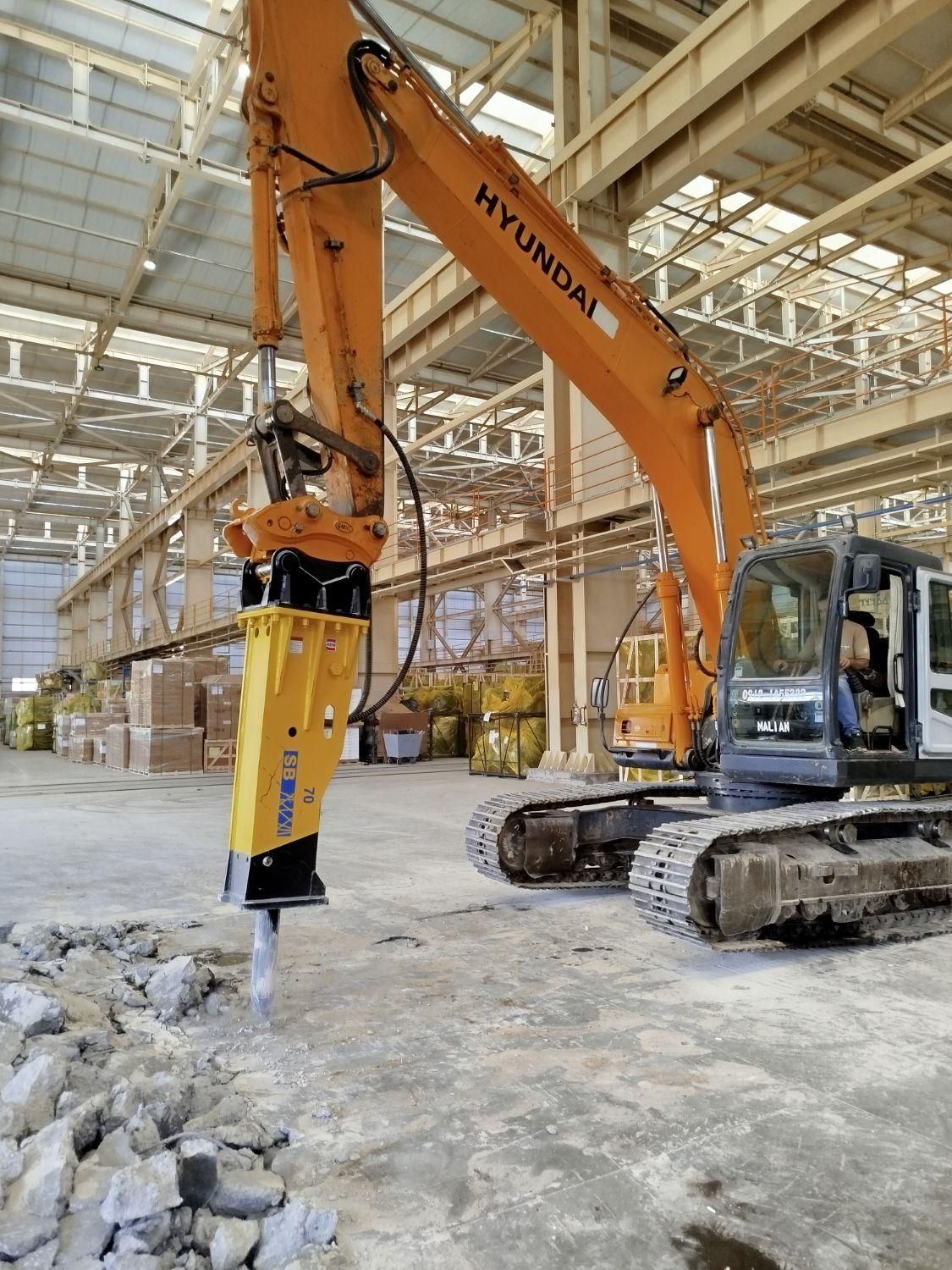 چکش هیدرولیکی  سوسان پیکور وقلم بیل مکانیکی پاکت|ماشینآلات صنعتی|پرند, فاز ۱|دیوار