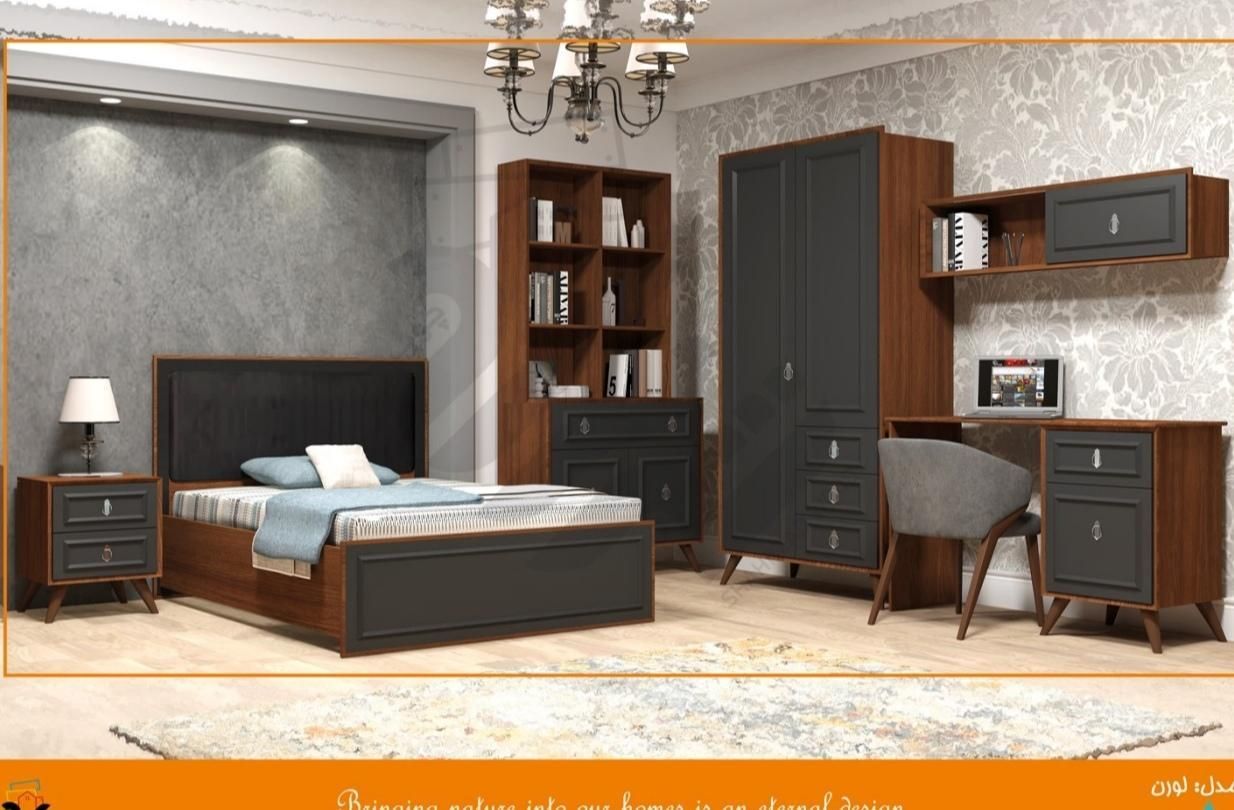 سرویس خواب جوان لیون|تخت و سرویس خواب|کرج, حصارک بالا|دیوار