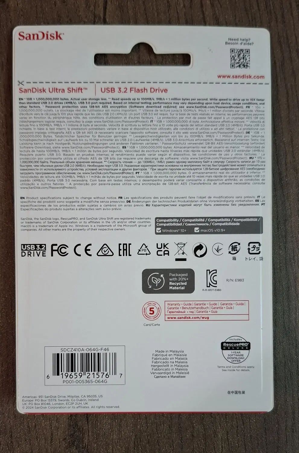 ۵۰ عدد فلش سن دیسک ۶۴ گیگ usb3.2|قطعات و لوازم جانبی رایانه|تهران, ستارخان|دیوار