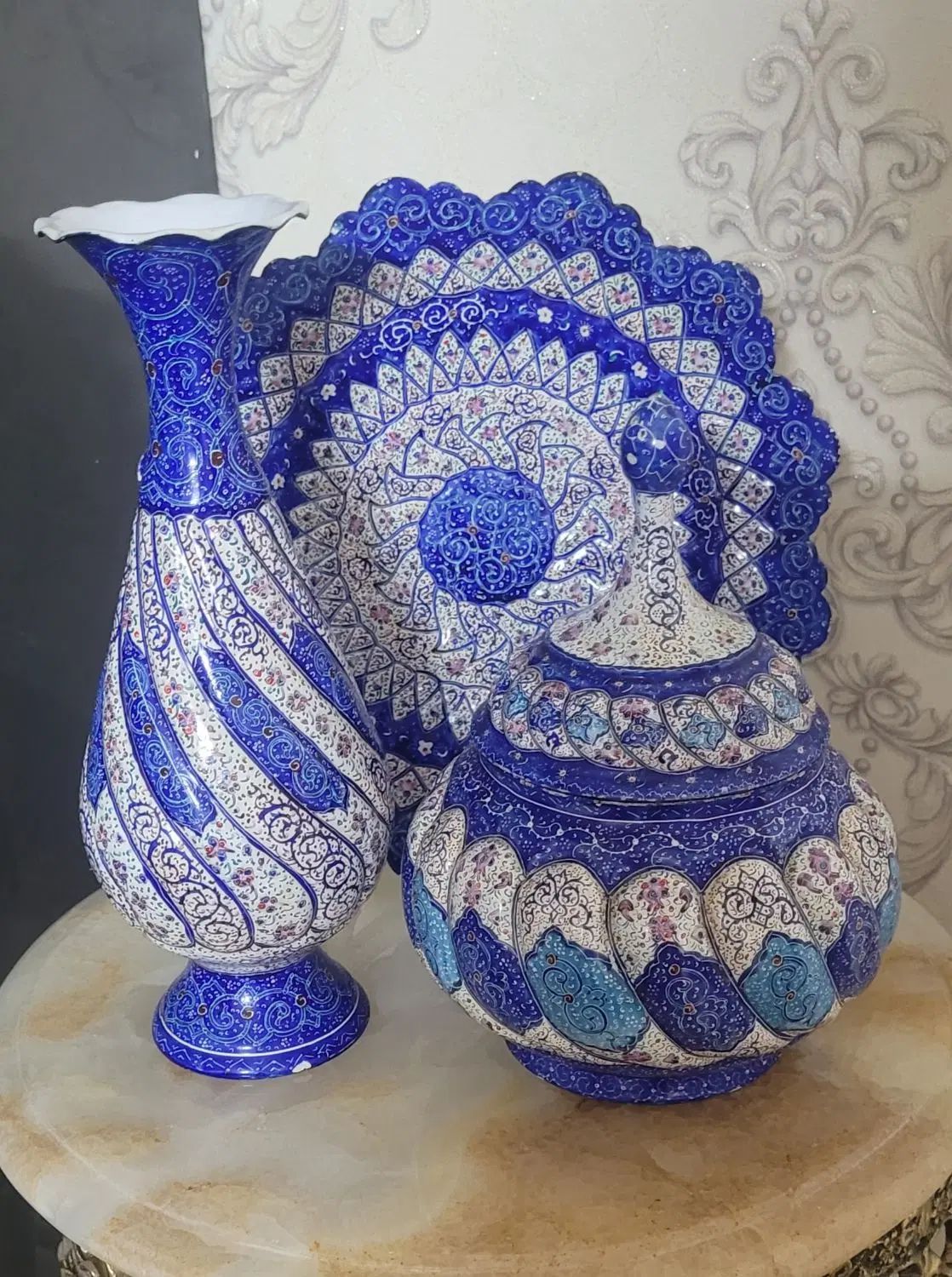 ست مینا کاری|صنایع دستی و سایر لوازم تزئینی|تهران, یاخجی آباد|دیوار