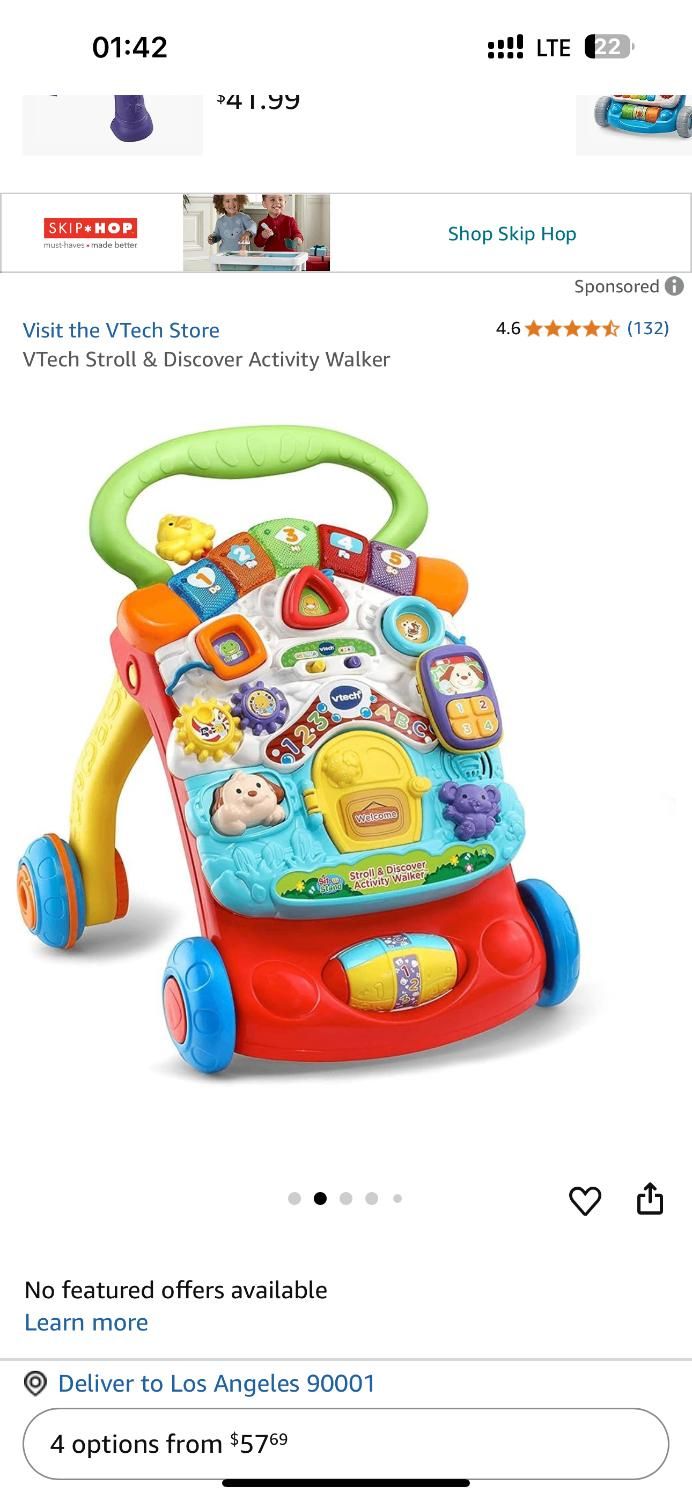 واکر آموزشی موزیکال دو کاره کودک vtech|اسباب و اثاث بچه|اصفهان, جلفا|دیوار