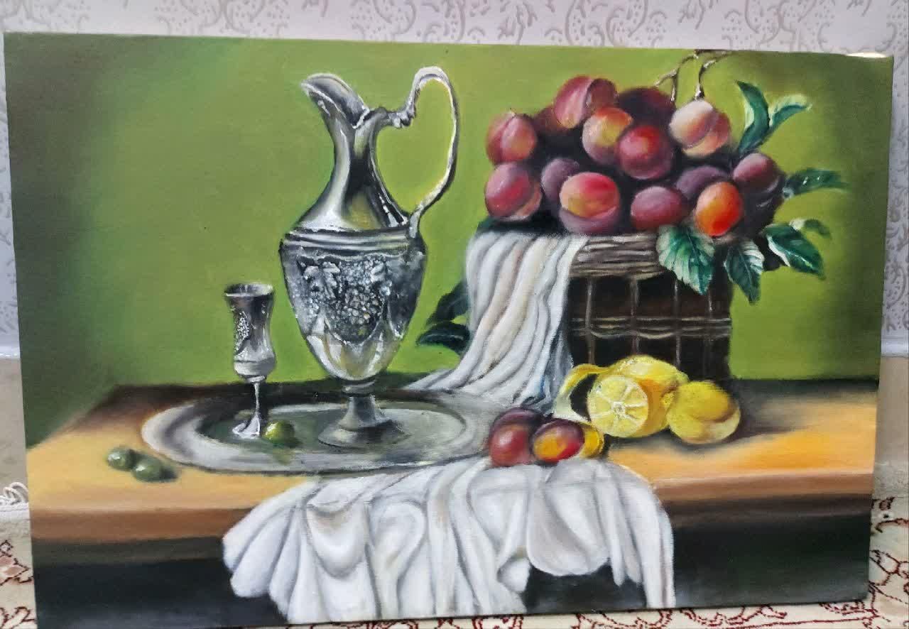 تعدادی تابلو رنگ و روغن|تابلو، نقاشی، عکس|اصفهان, باغ فدک|دیوار