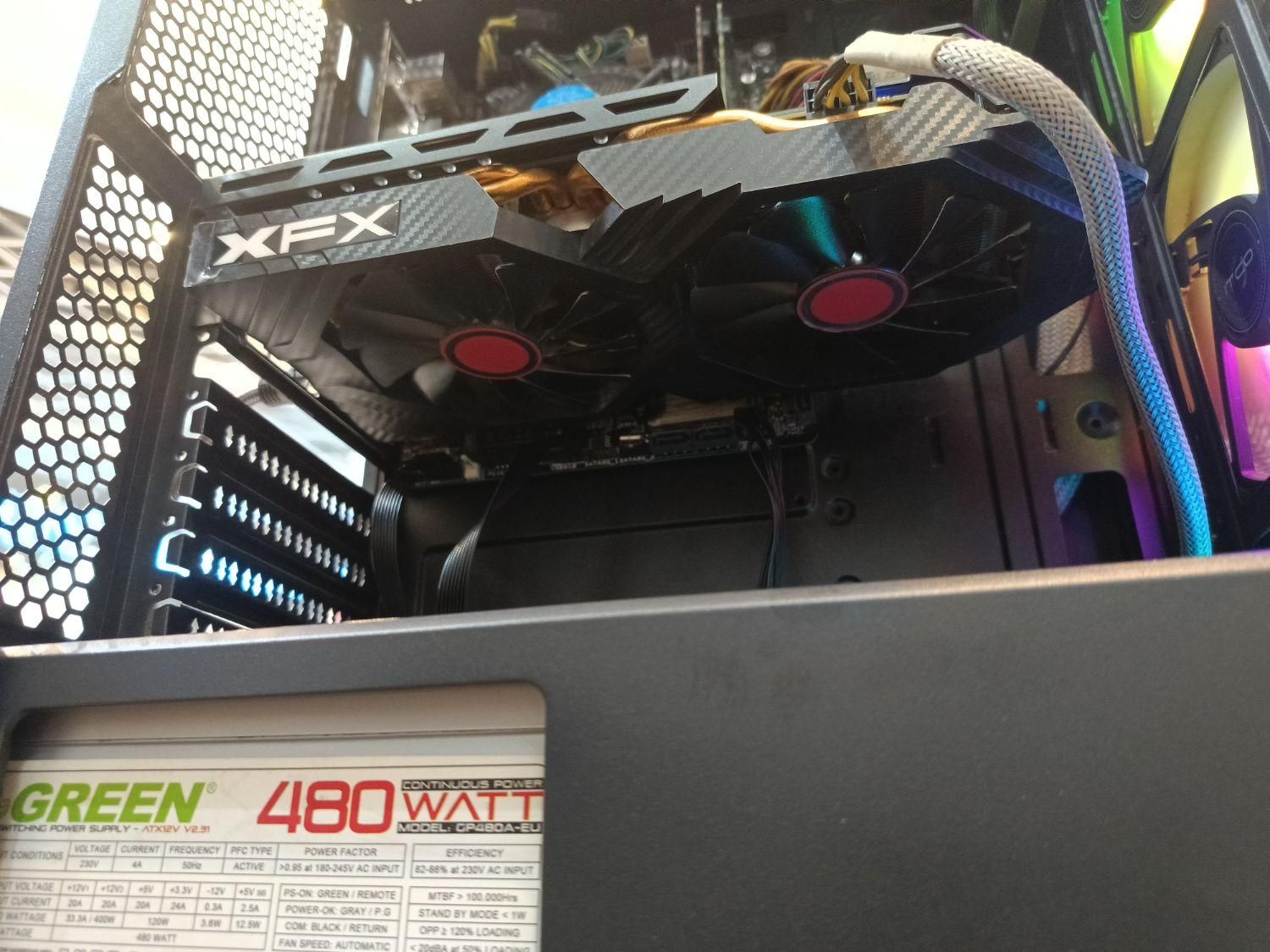 کیس کامپیوتر گیمینگ i5 7500 رم16 گرافیک8گیگ هاردM2|رایانه رومیزی|مشهد, گوهرشاد|دیوار