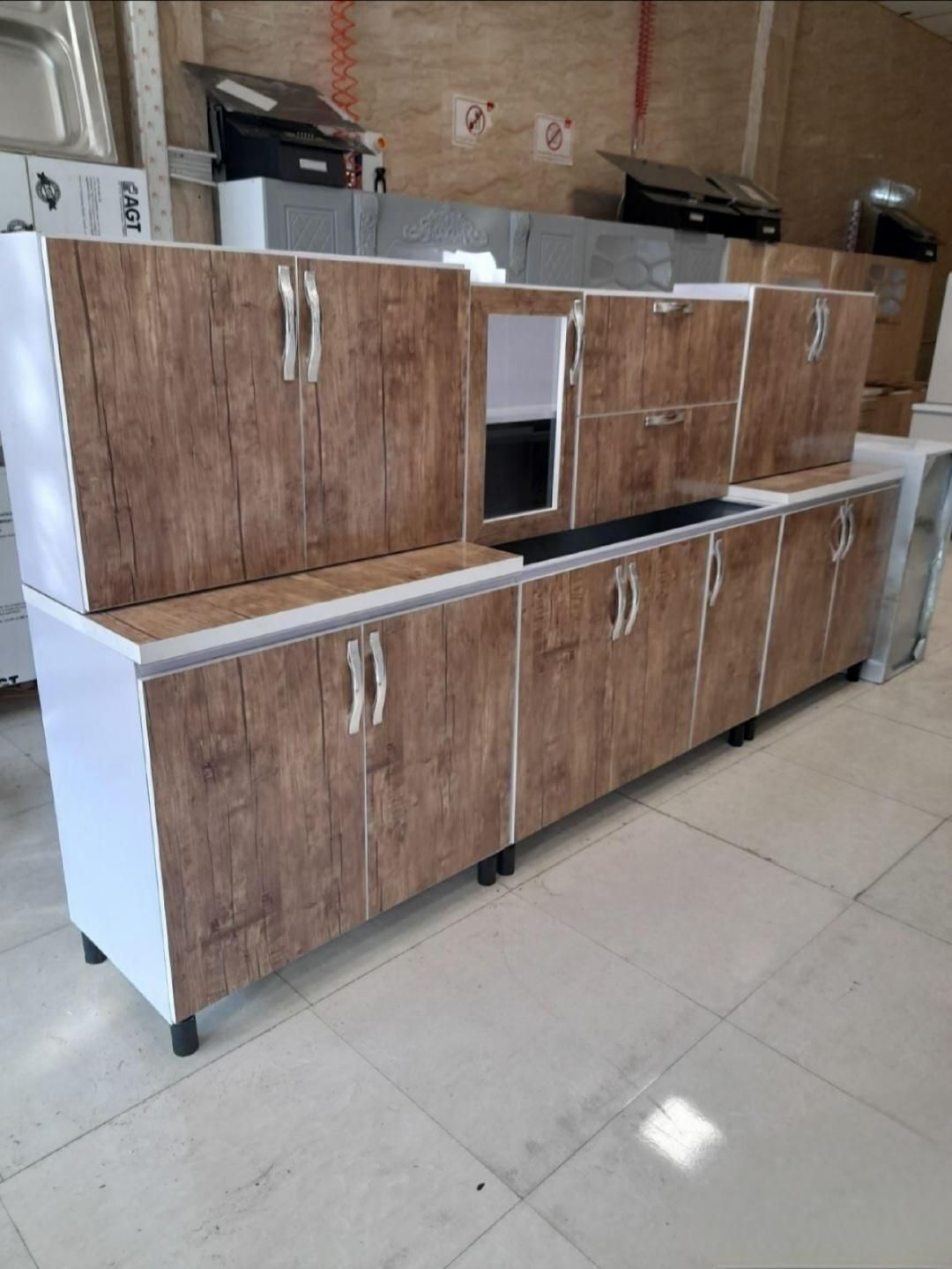 کابینت فلزی آماده و کامل نو آزادشهر|مصالح و تجهیزات ساختمان|یزد, |دیوار