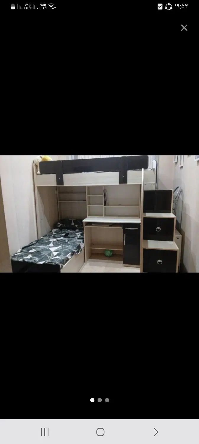 تخت دوطبقه|تخت و سرویس خواب|تهران, راه آهن|دیوار