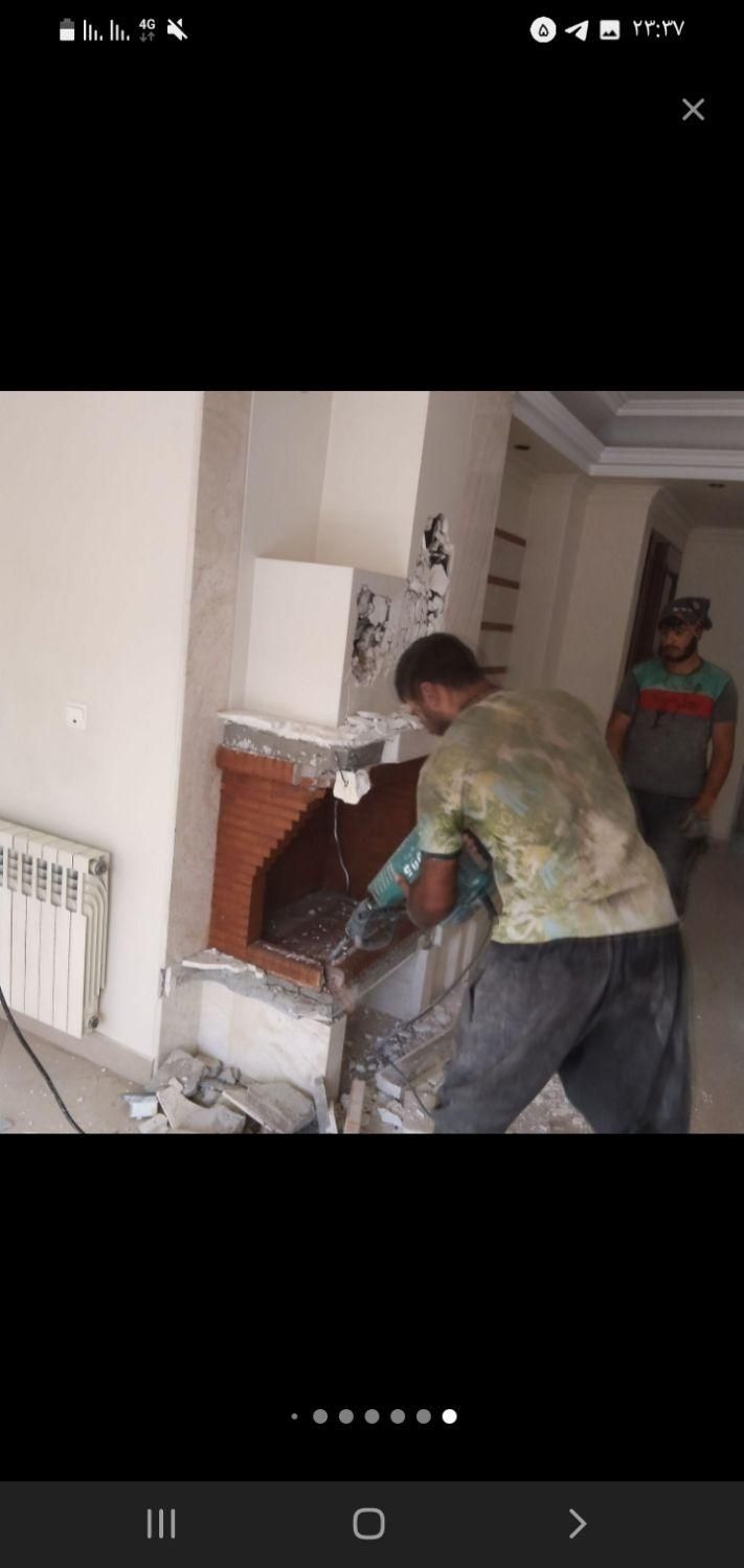 تخریب وکاشیکاری...|خدمات پیشه و مهارت|خوی, |دیوار