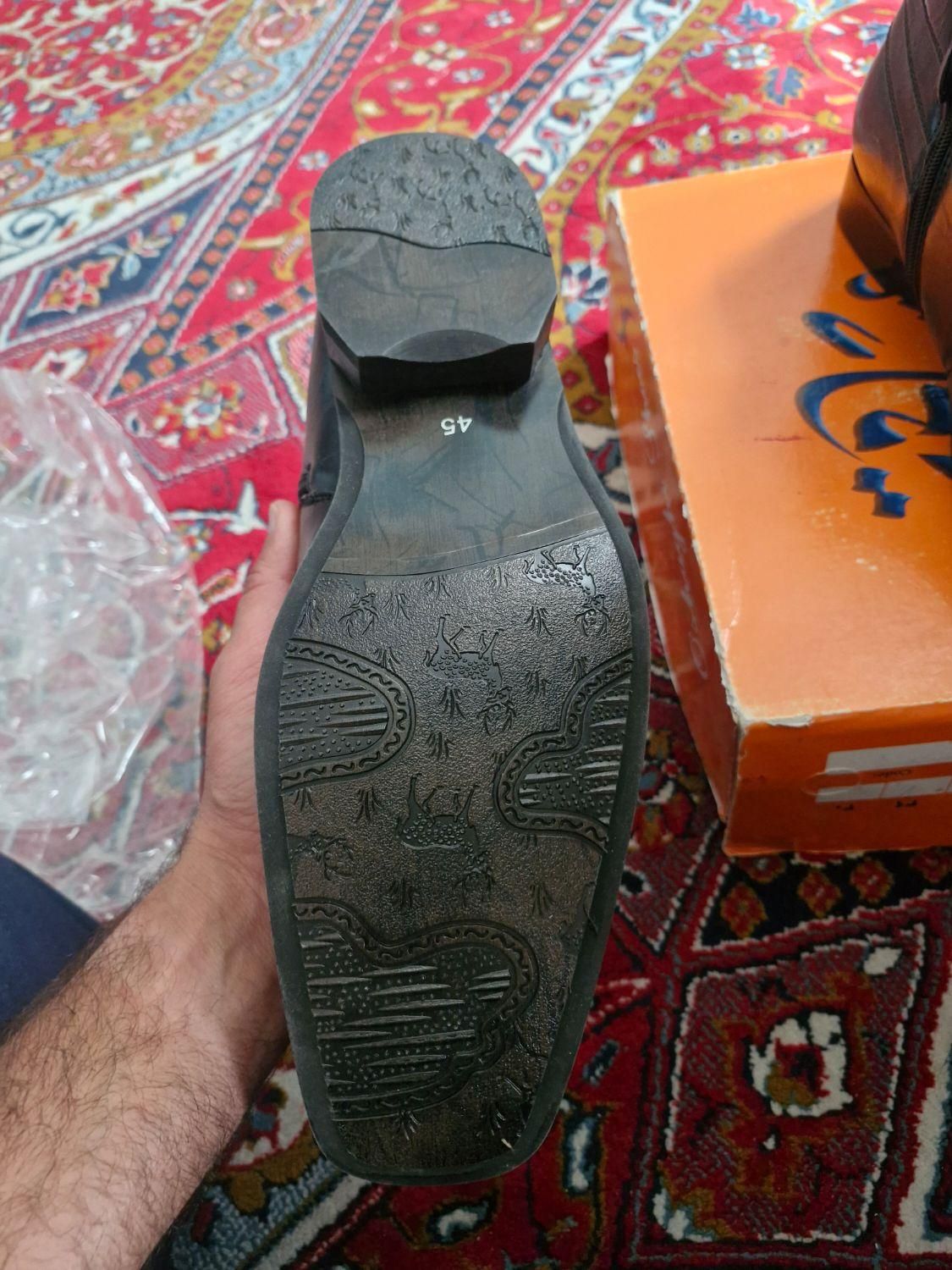 کفش چرمی سایز ۴۵|کیف، کفش، کمربند|اصفهان, دشتستان|دیوار