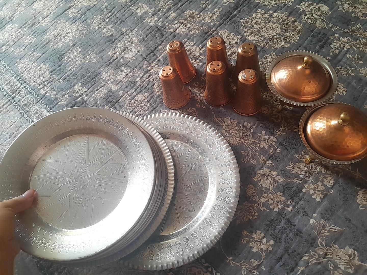 ظروف مسی زیبا|ظروف سرو و پذیرایی|کرمانشاه, |دیوار