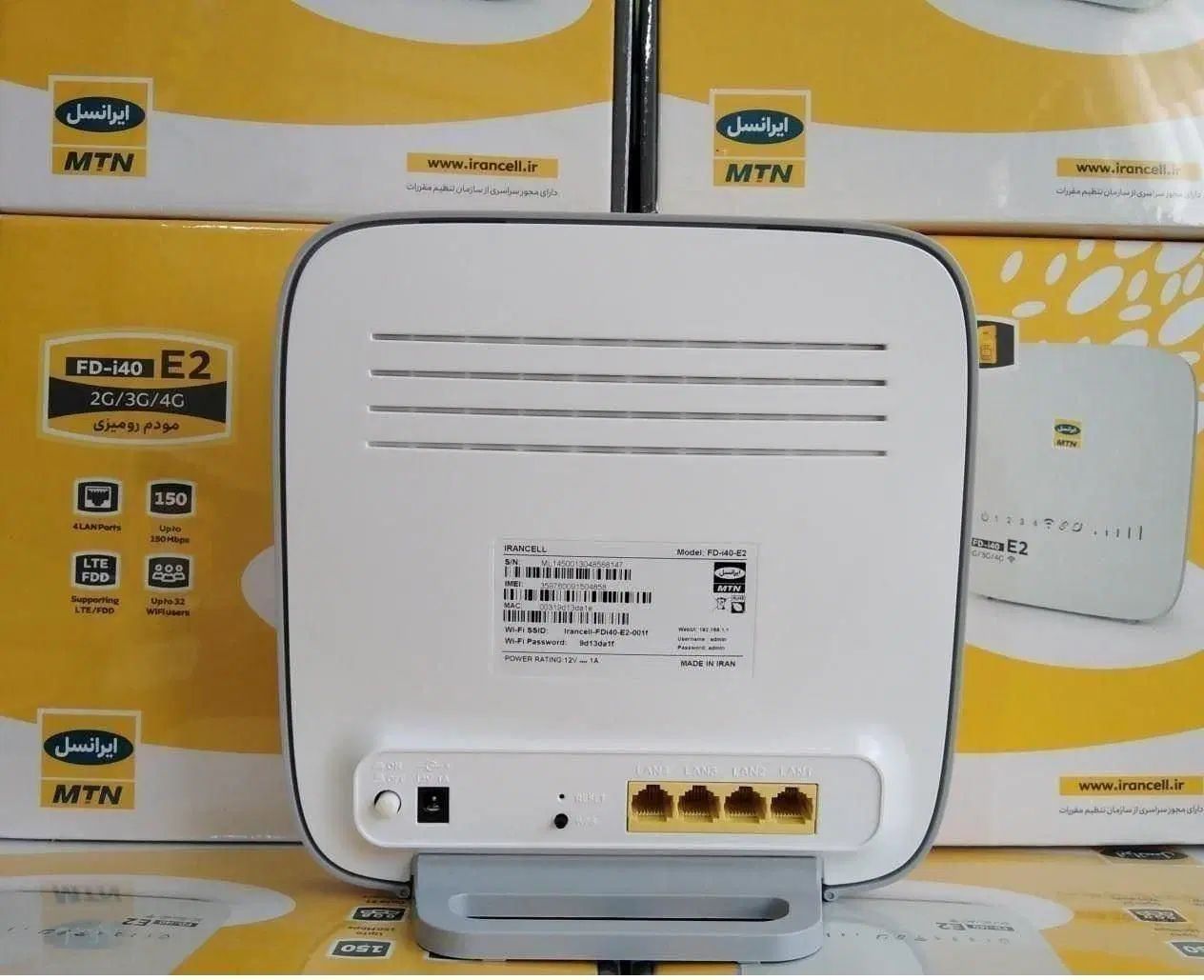 مودم سیمکارتی ایرانسل i40 E2 به دوربین + ماینر MTN|مودم و تجهیزات شبکه|تبریز, |دیوار